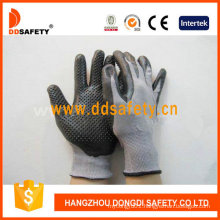 Grey Nylon with Black Nitrile Glove Dnn426